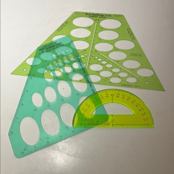 Isometric Ellipses Template Set - Picture 5 of 6